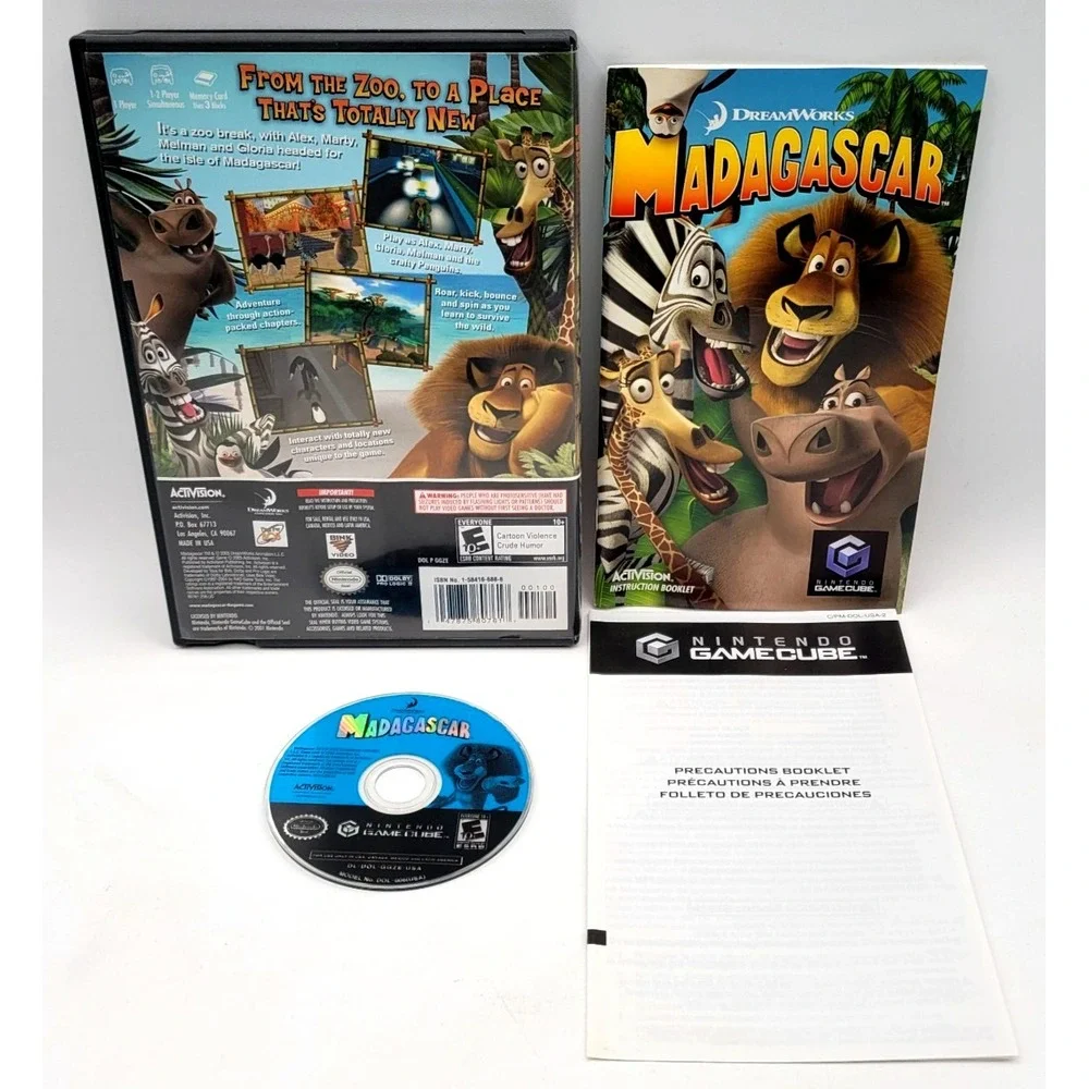 Madagascar‎ (Nintendo GameCube, 2005) CIB COMPLETE IN BOX